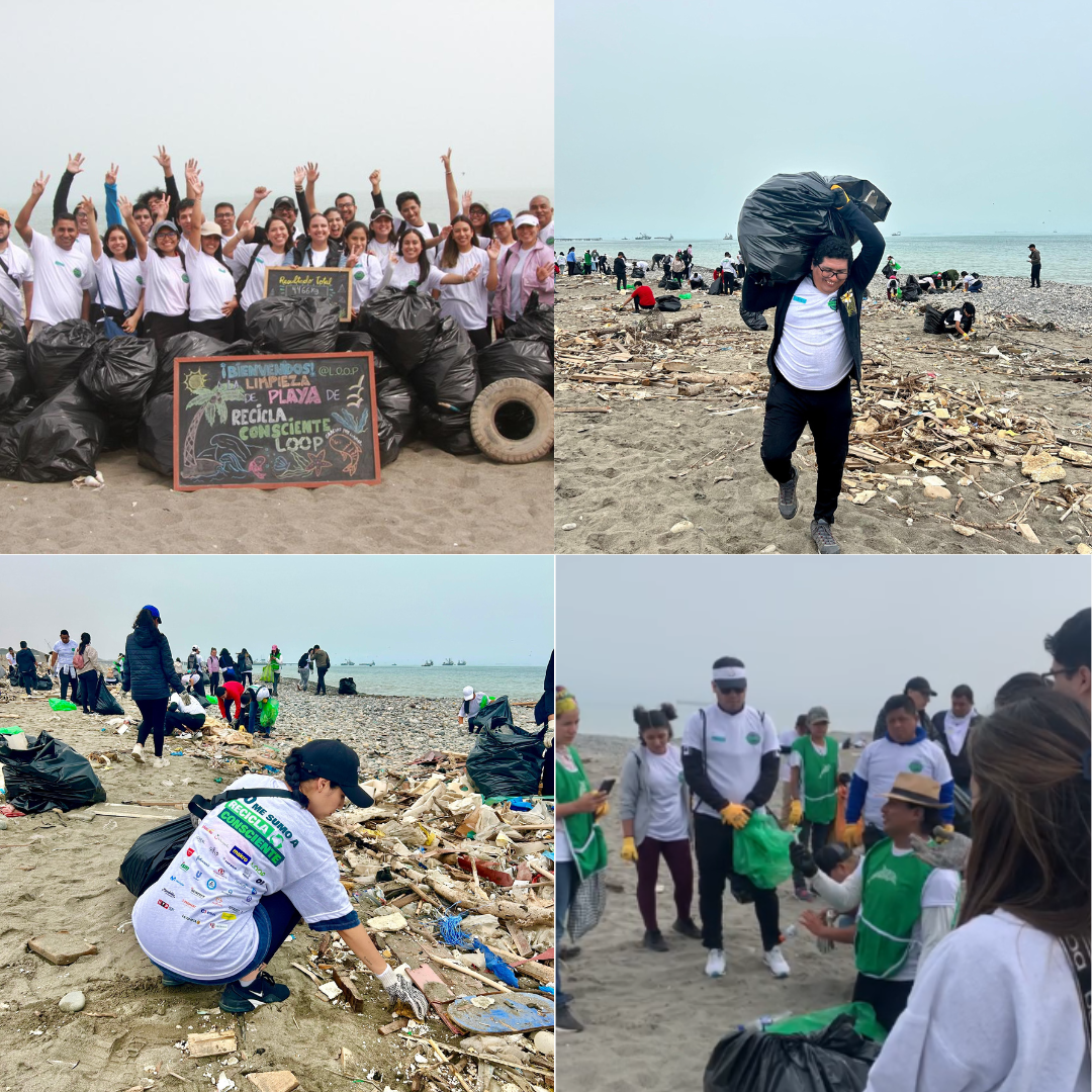 Colaboradores de UTP Lima recolectaron más de tres toneladas de desechos en playa Marquez
