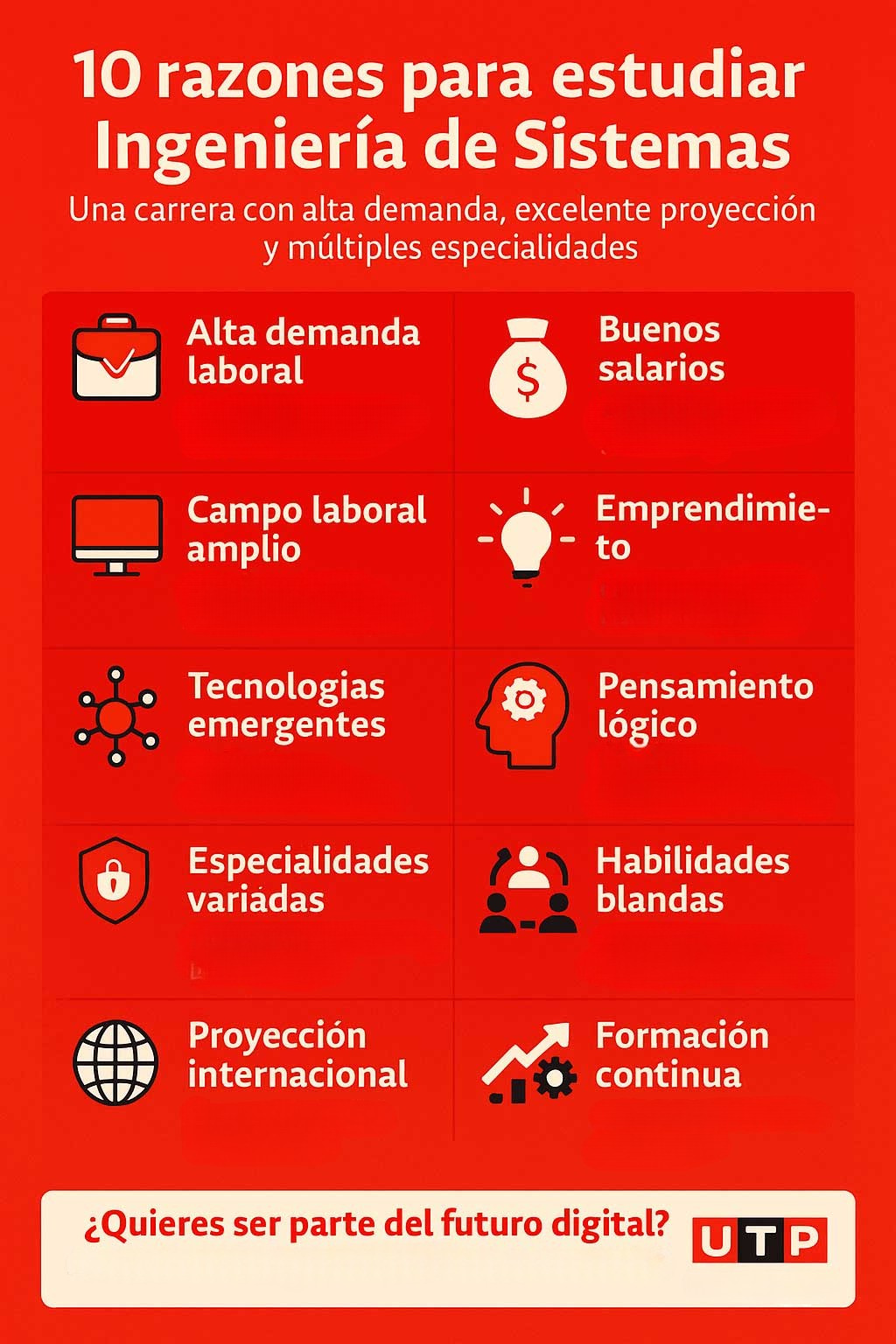 Infografía: 10 razones para estudiar Ingeniería de Sistemas