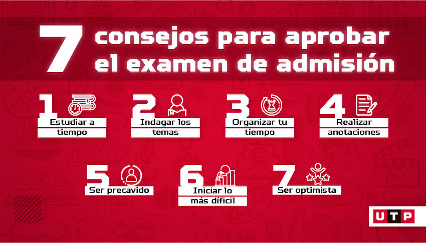 consejos para aprobar en el examen de admisión