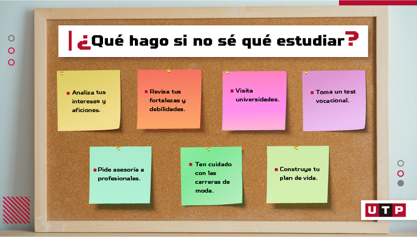 No sé qué estudiar, ¿Qué debería hacer? | Universidad Tecnológica del Peru  | UTP