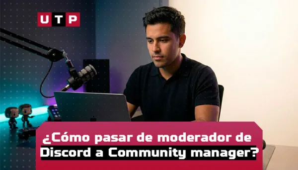 Imagen portada sobre el articulo como pasar de moderador de discord a community manager