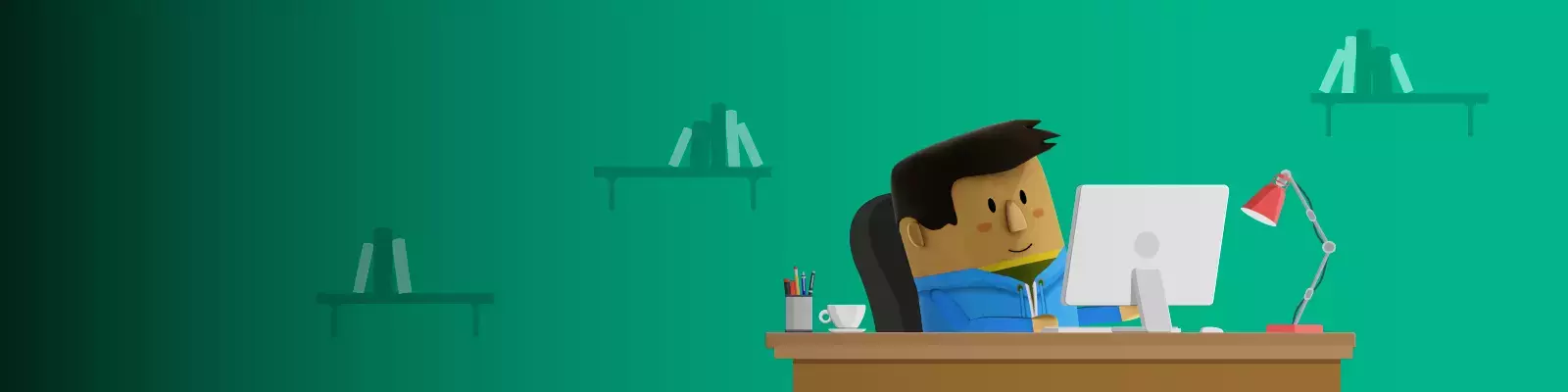 Ilustración de estudiante