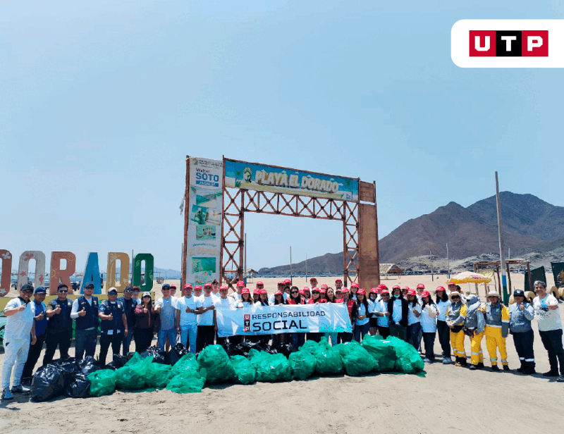 Estudiantes de UTP Chimbote se sumaron a una jornada de limpieza