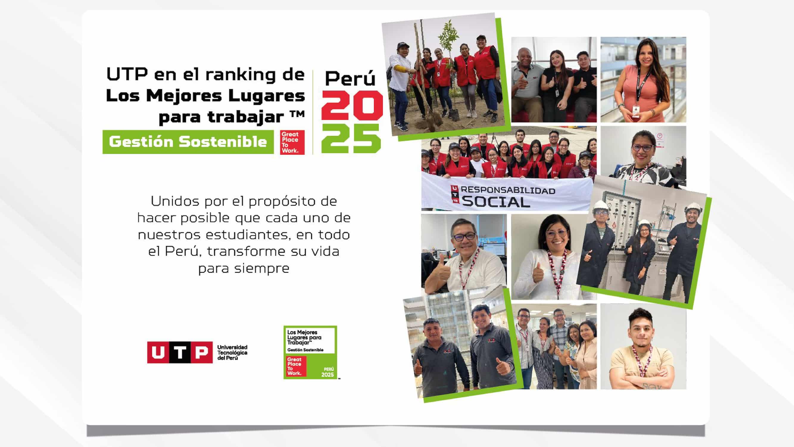 UTP reconocida entre los Mejores Lugares para Trabajar 