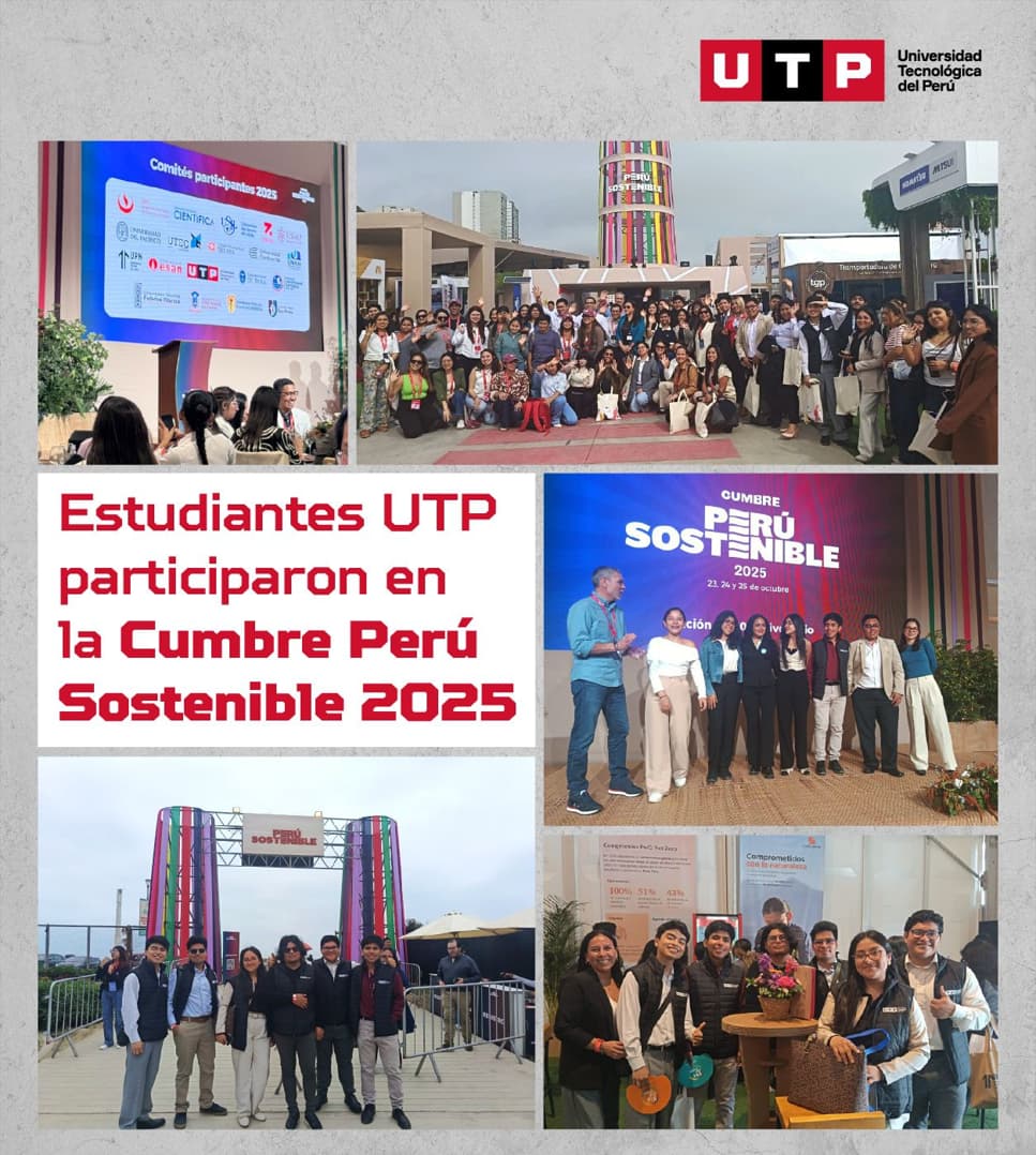Estudiantes UTP participaron en la Cumbre Perú Sostenible