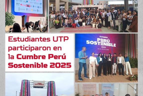 Estudiantes UTP participaron en la Cumbre Perú Sostenible