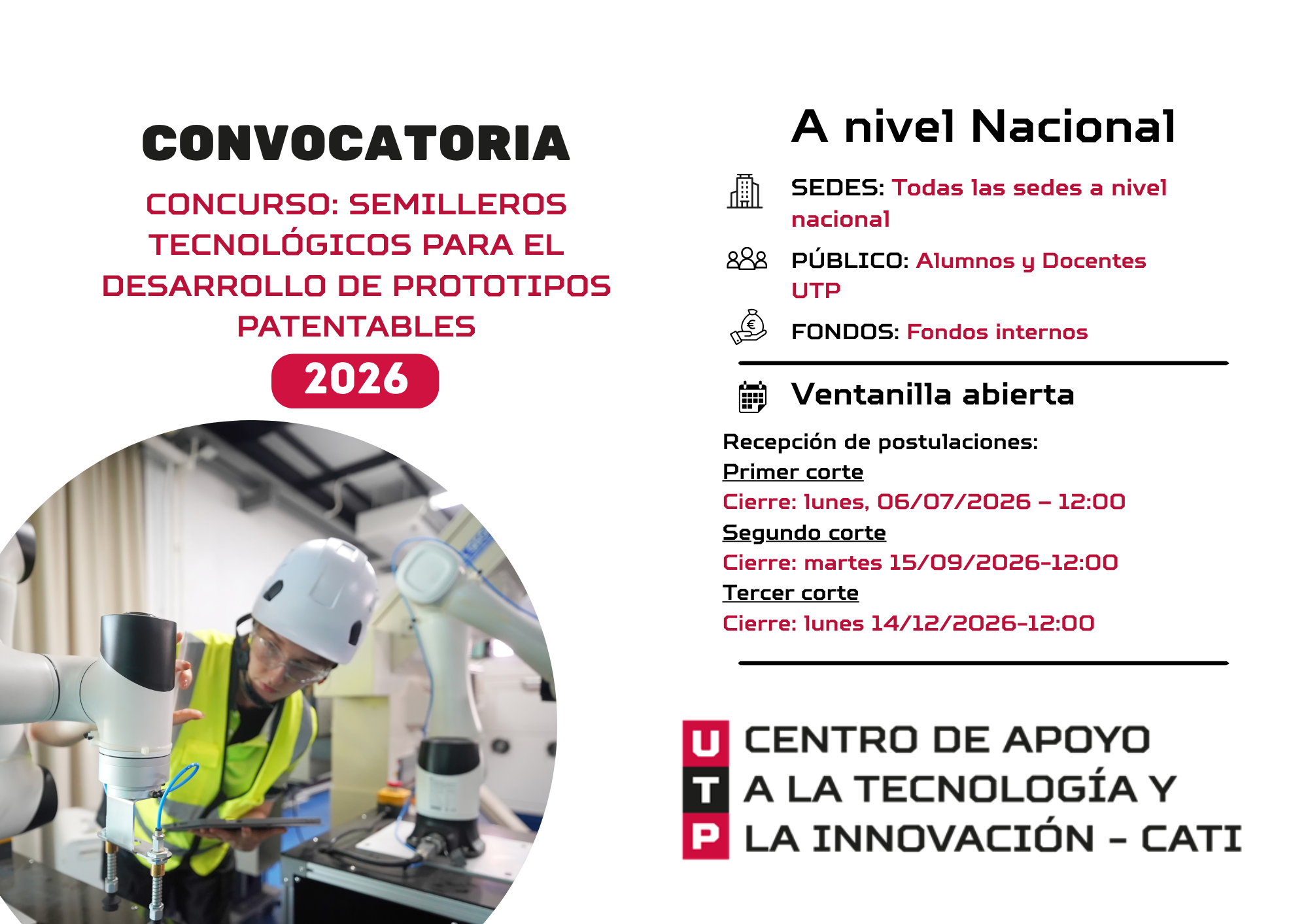 Semilleros Tecnológicos para el Desarrollo de Prototipos Patentables 2026