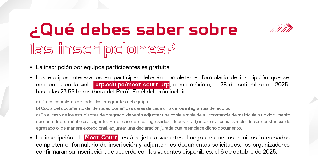 ¿Qué debes saber sobre las inscripciones?